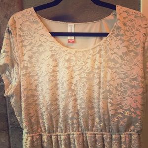 Champagne Lace Dress 2XL